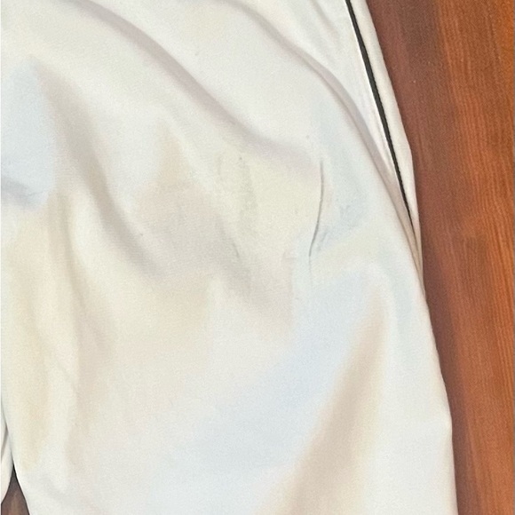 White tapered baseball pants with black piping (Tweeners). - Picture 2 of 3